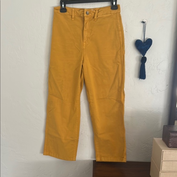 J. Crew Women’s Wide Leg Yellow Pants - Picture 1 of 5